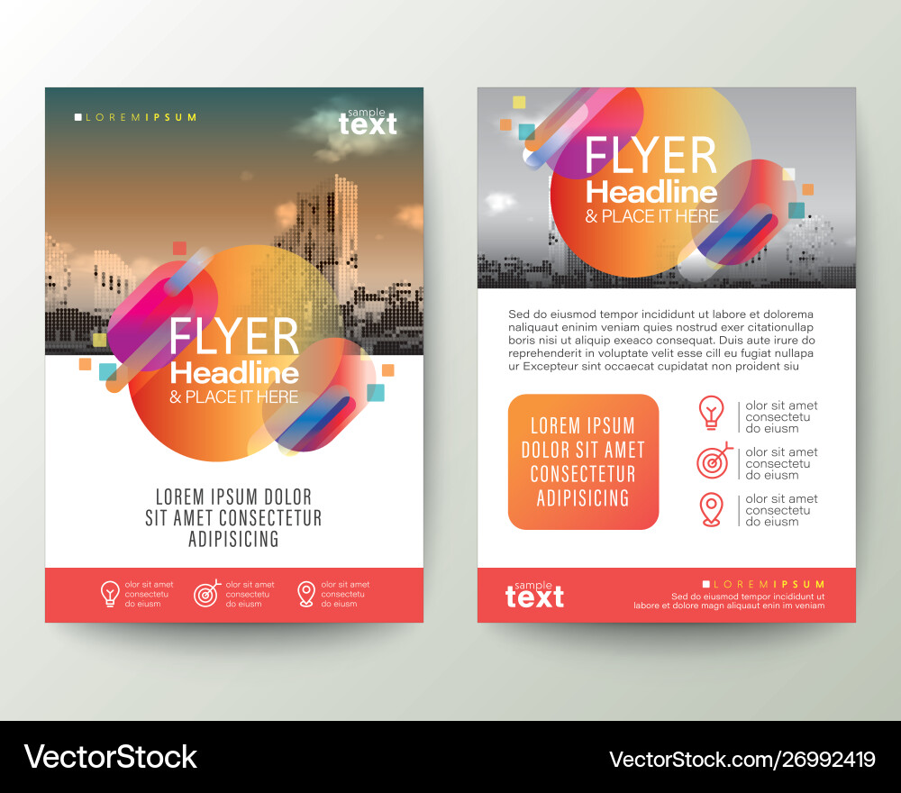 Gradient Rounded Shape - Abstract Background vector image