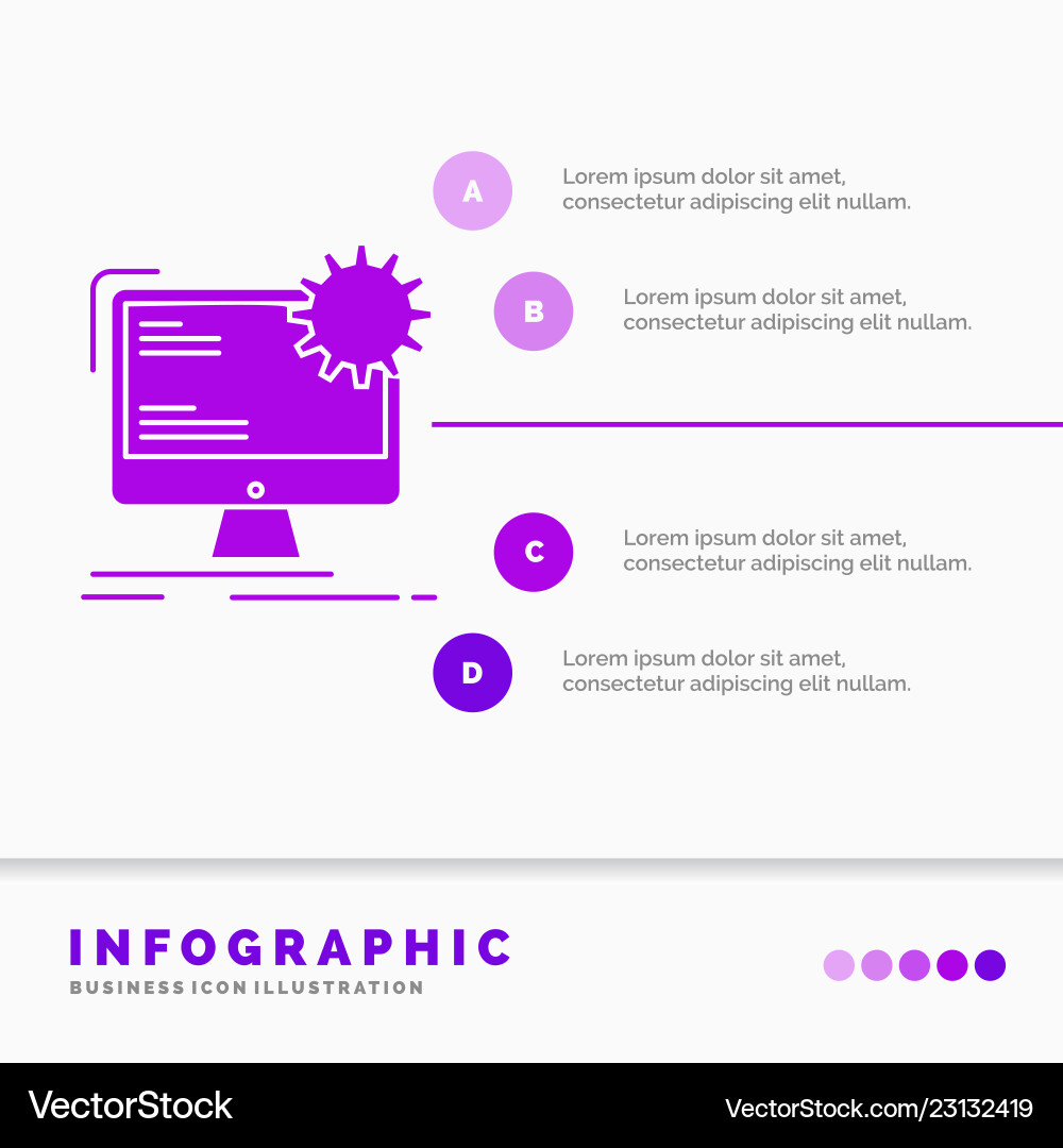 Internet layout page site static infographics Internet layout page site static infographics vector image