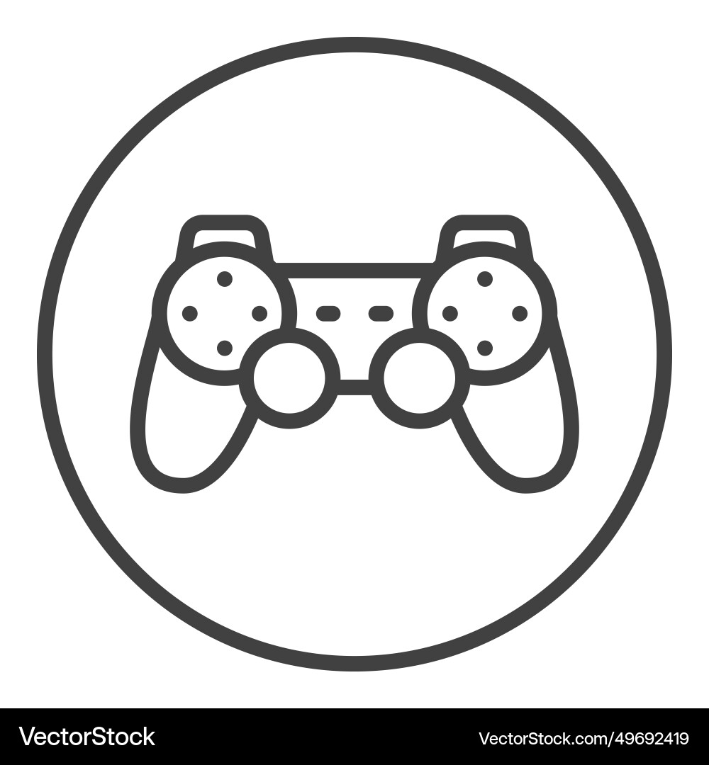 Joypad Icon - Circular Controller vector image