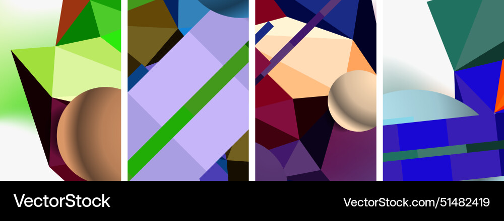Minimal geometry circle line and square design Minimal geometry circle line and square design Vector Image