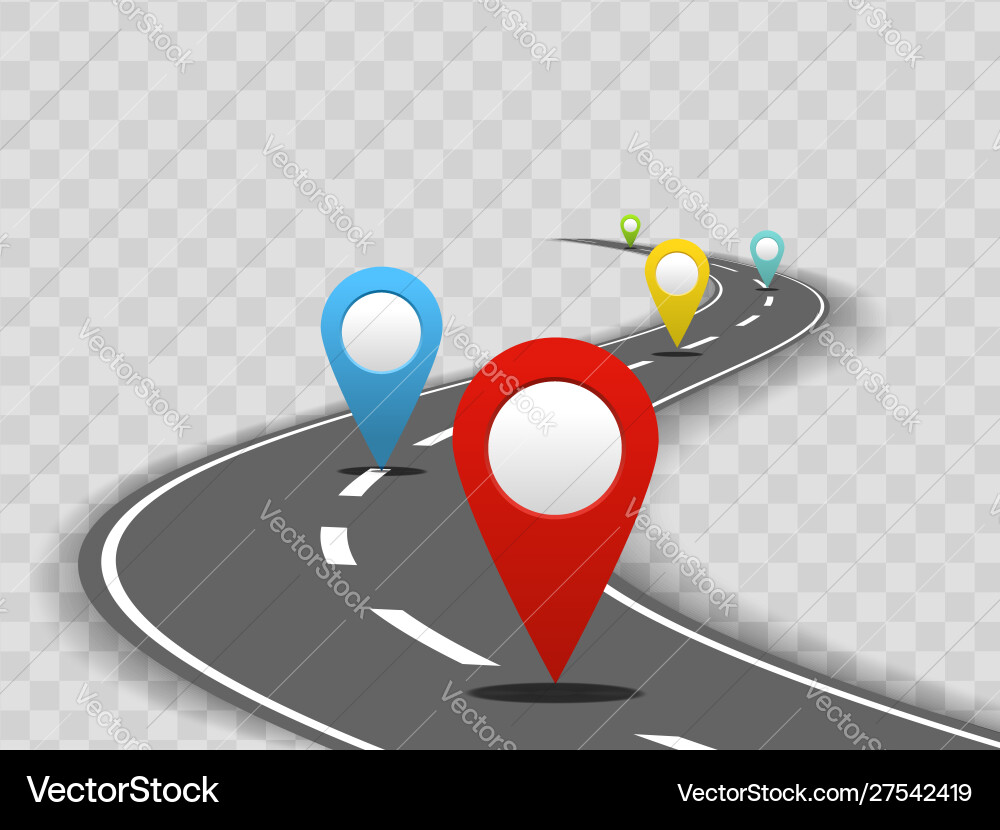 Navigation Roadmap Concept vector image