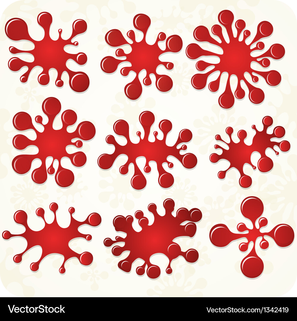 Red Splatter Pattern vector image
