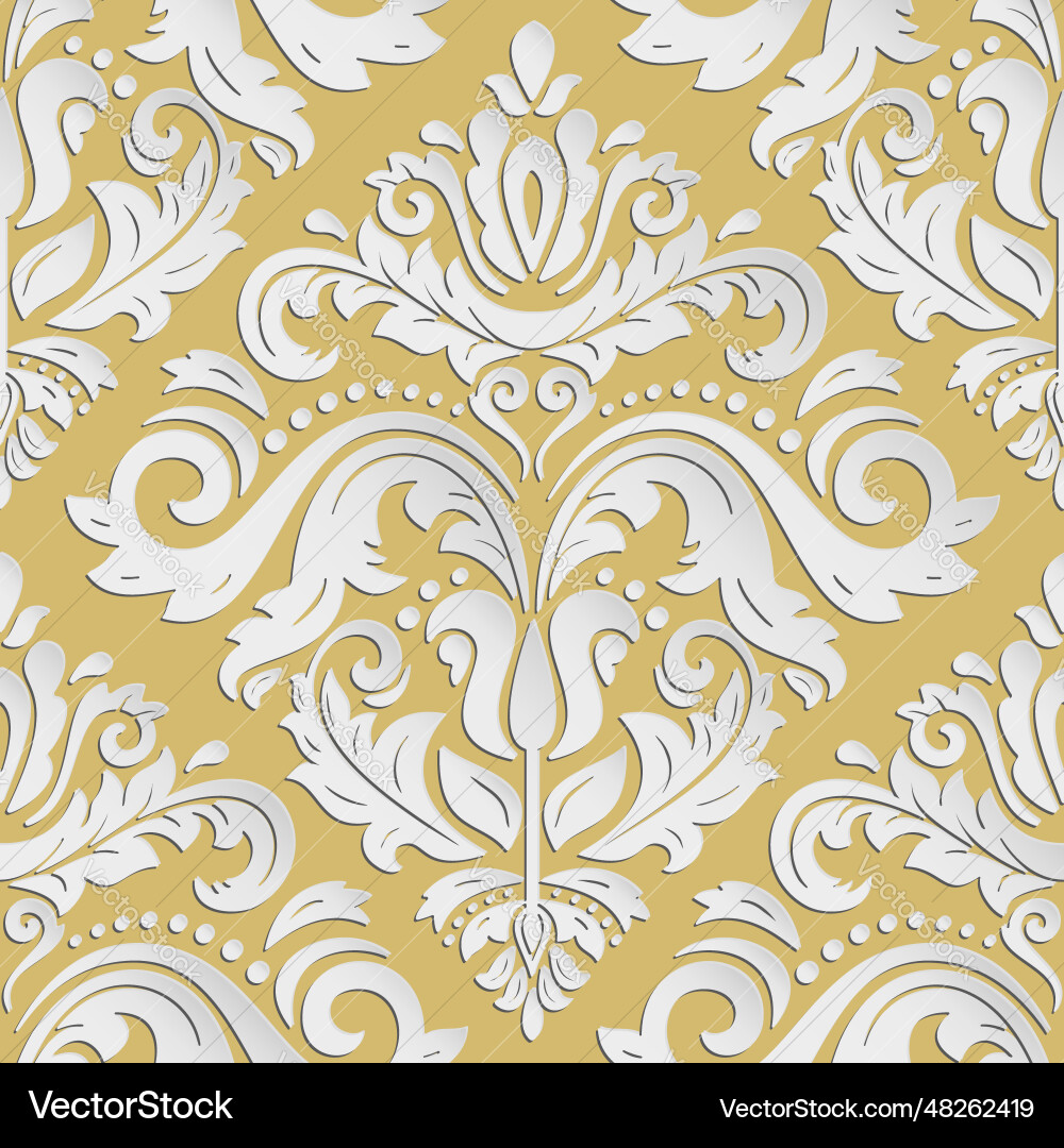 Seamless pattern with 3d classic elements Seamless pattern with 3d classic elements vector image