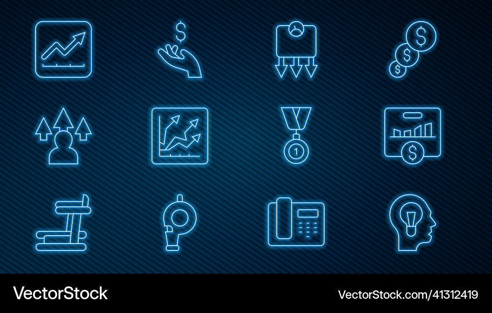 Set line human with lamp bulb key performance Set line human with lamp bulb key performance vector image