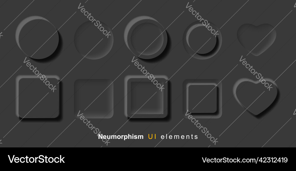 User interface elements for mobile app Vector Image