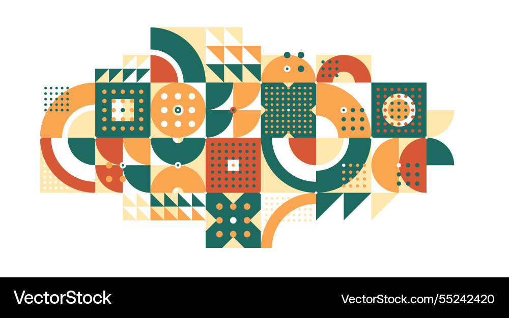 Abstract geometric background modular tiling Abstract geometric background modular tiling vector image