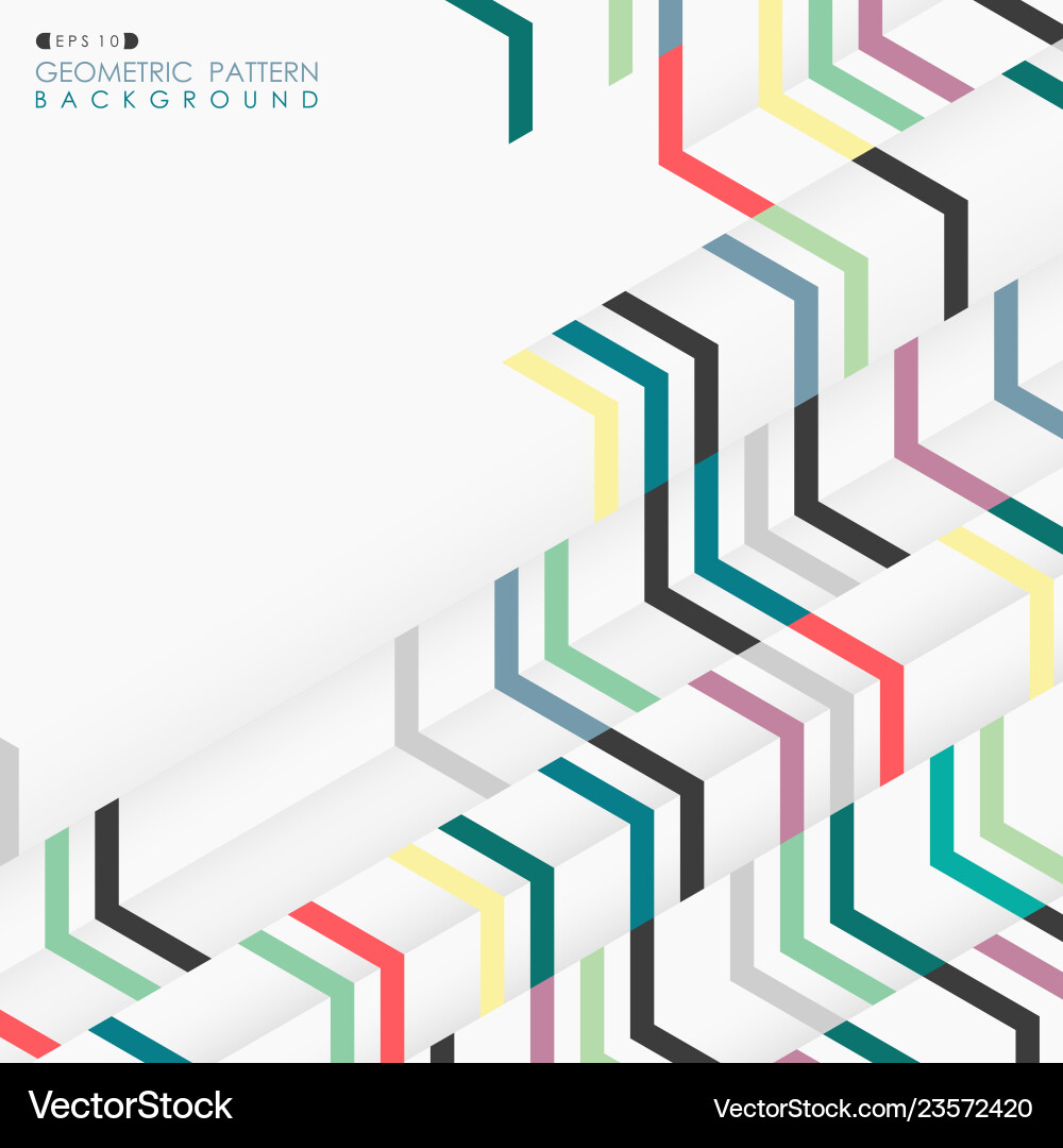 Abstract geometric layout pattern colorful Abstract geometric layout pattern colorful vector image