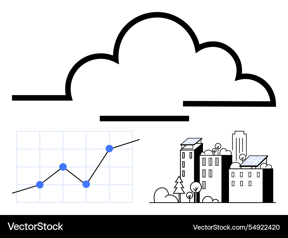 Cloud computing with graph analytics Cloud computing with graph analytics Vector Image