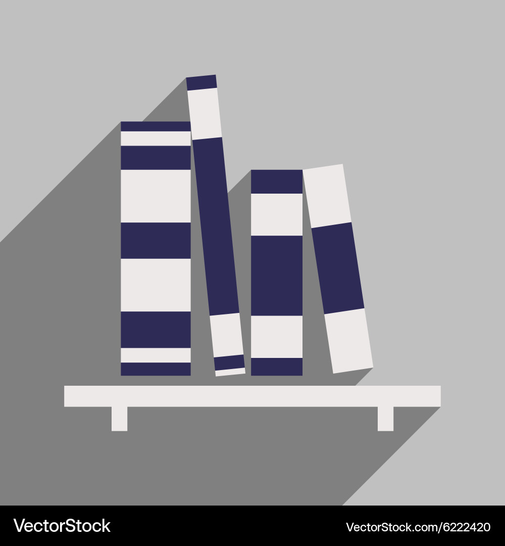 Flat with shadow icon and mobile application Vector Image