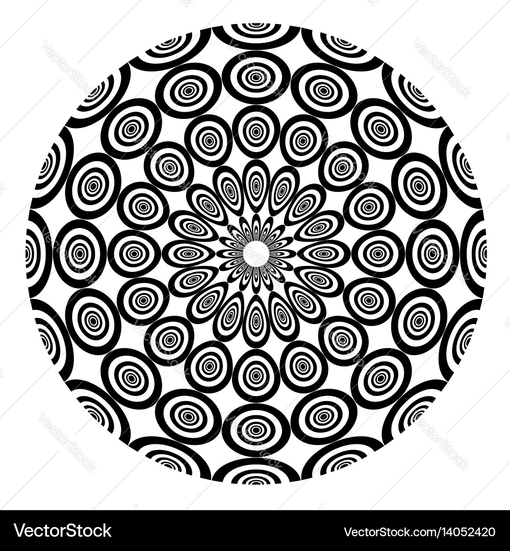 Interlocking Circular Pattern vector image