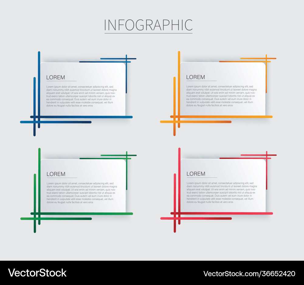 Set modern square isolated color frame template Set modern square isolated color frame template vector image