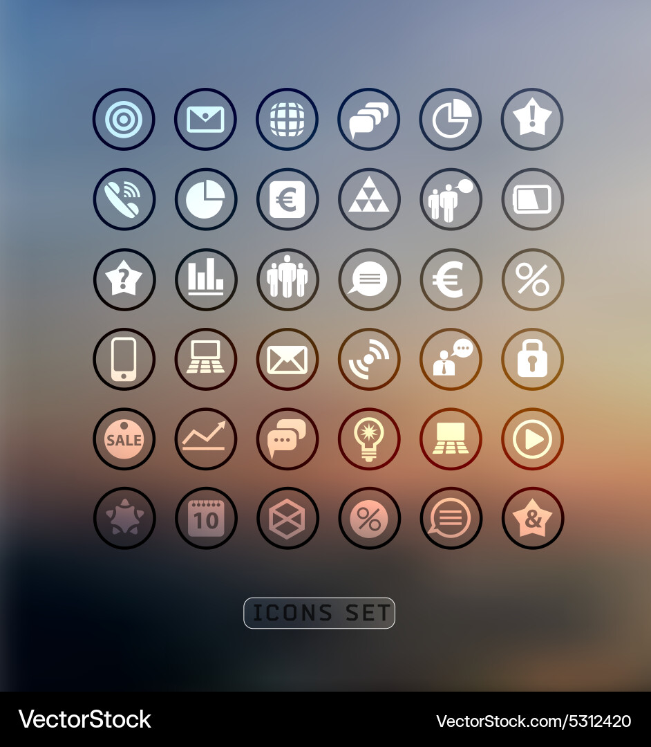 Set of web Vector Image