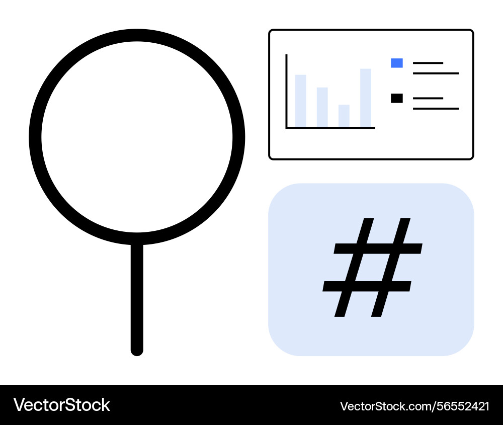 Datenexplorationstools mit Analysediagramm Datenexplorationstools mit Analysediagramm vektorbild