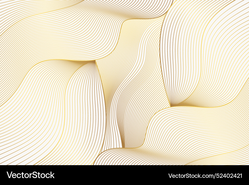 Gradient golden linear background Vector Image
