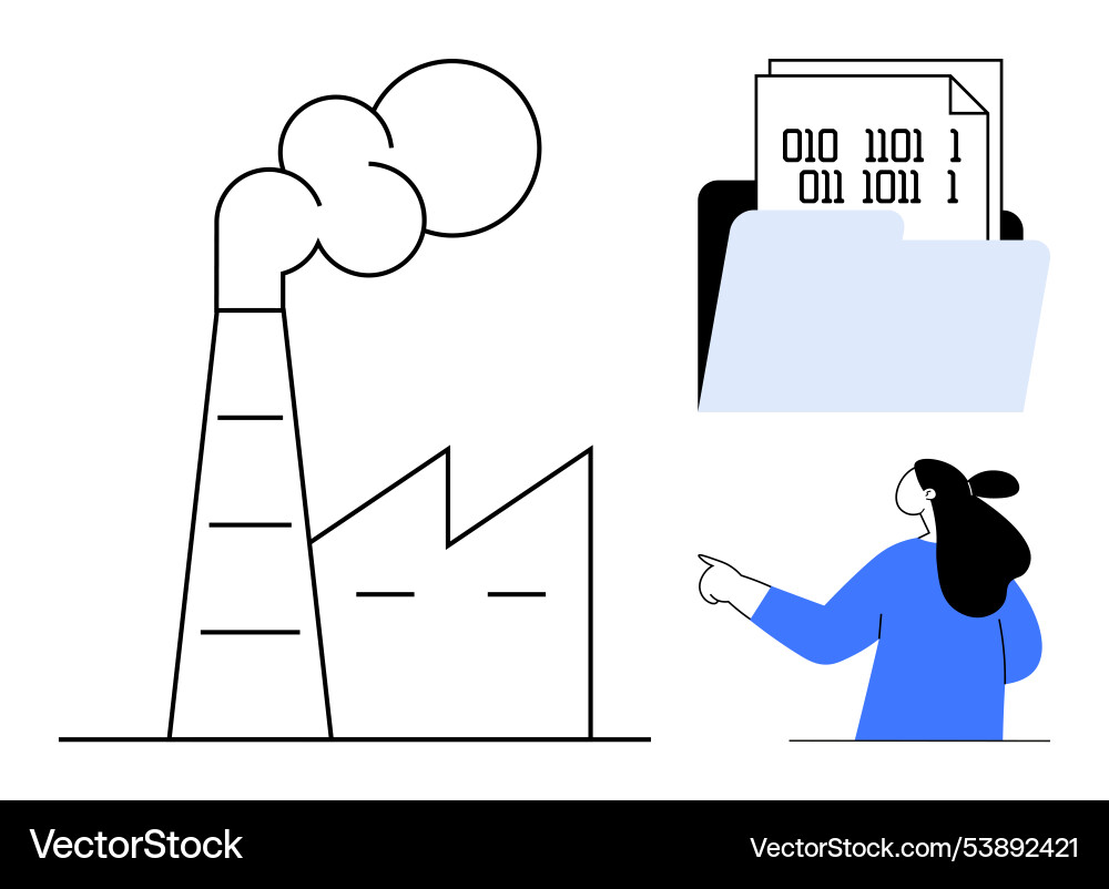 Industrial data analysis with binary code vector image
