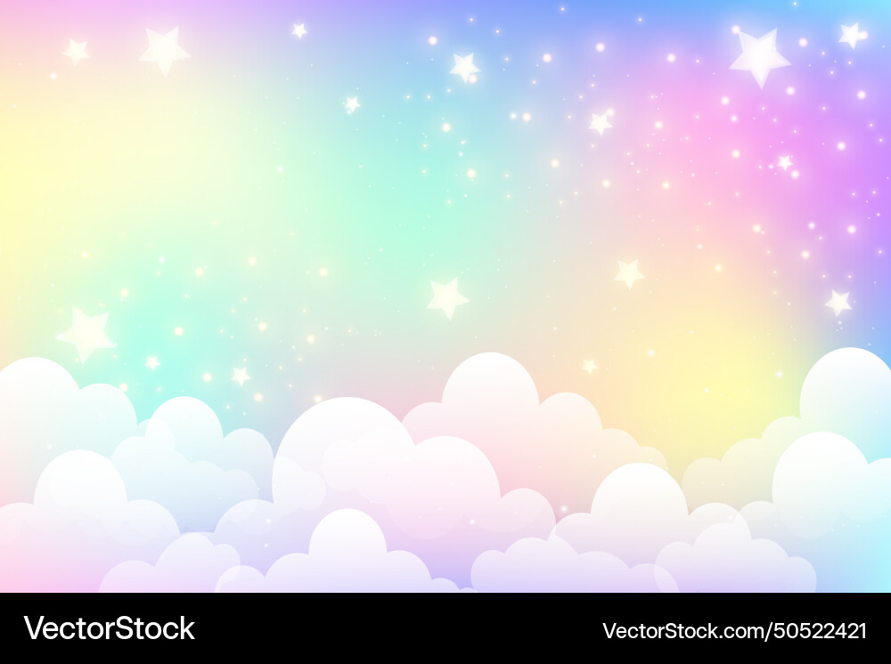 Regenbogen Einhorn Pastell Hintergrund mit Glitzer Regenbogen Einhorn Pastell Hintergrund mit Glitzer vektorbild
