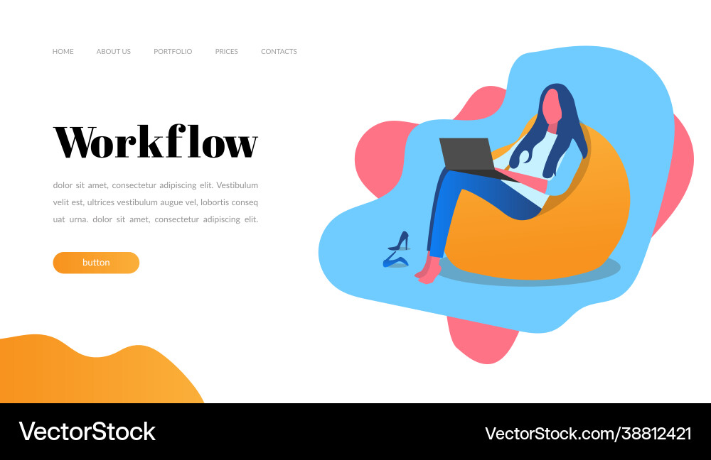 Web page design templates for workflow people Web page design templates for workflow people Vector Image
