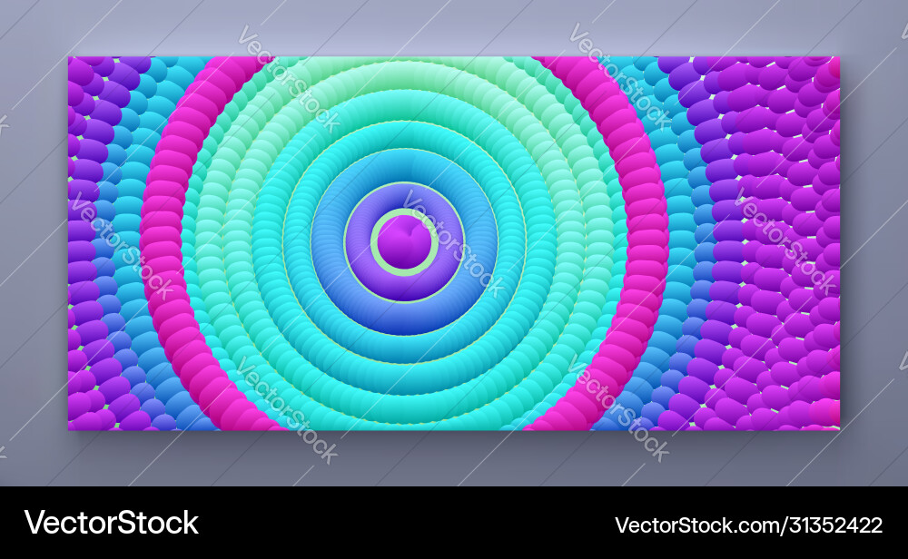 Abstract circular pattern made color spheres Abstract circular pattern made color spheres vector image