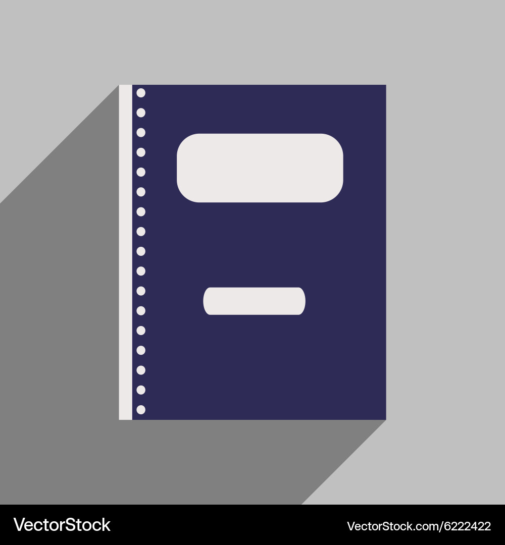 Flat with shadow icon and mobile application vector image