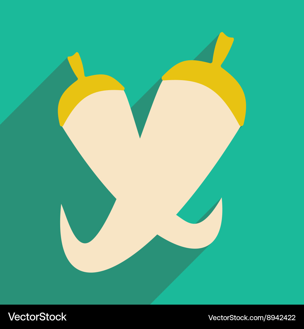 Flat with shadow icon and mobile application Vector Image