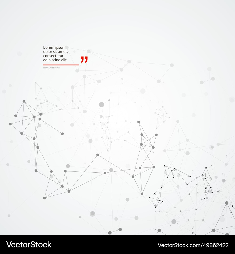 Geometric connected line and dots abstract Geometric connected line and dots abstract vector image
