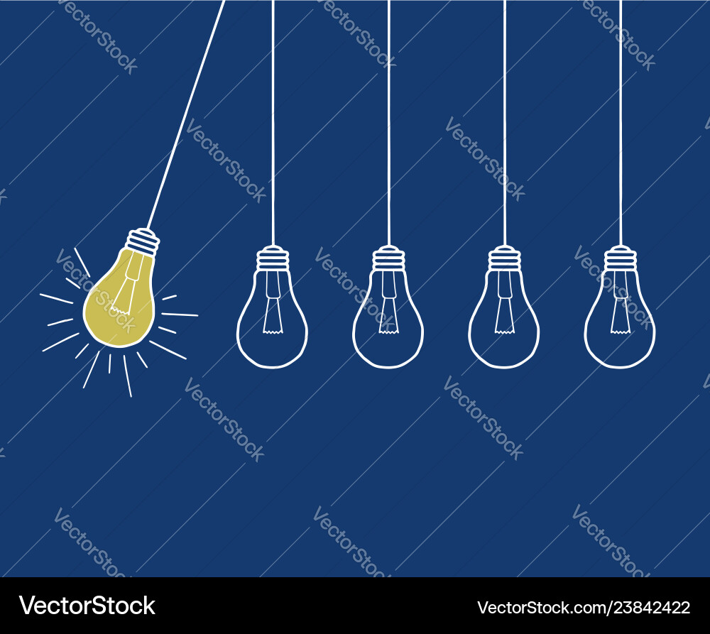 Inspration-Bulben-Handzeichnung Inspration-Bulben-Handzeichnung vektorbild