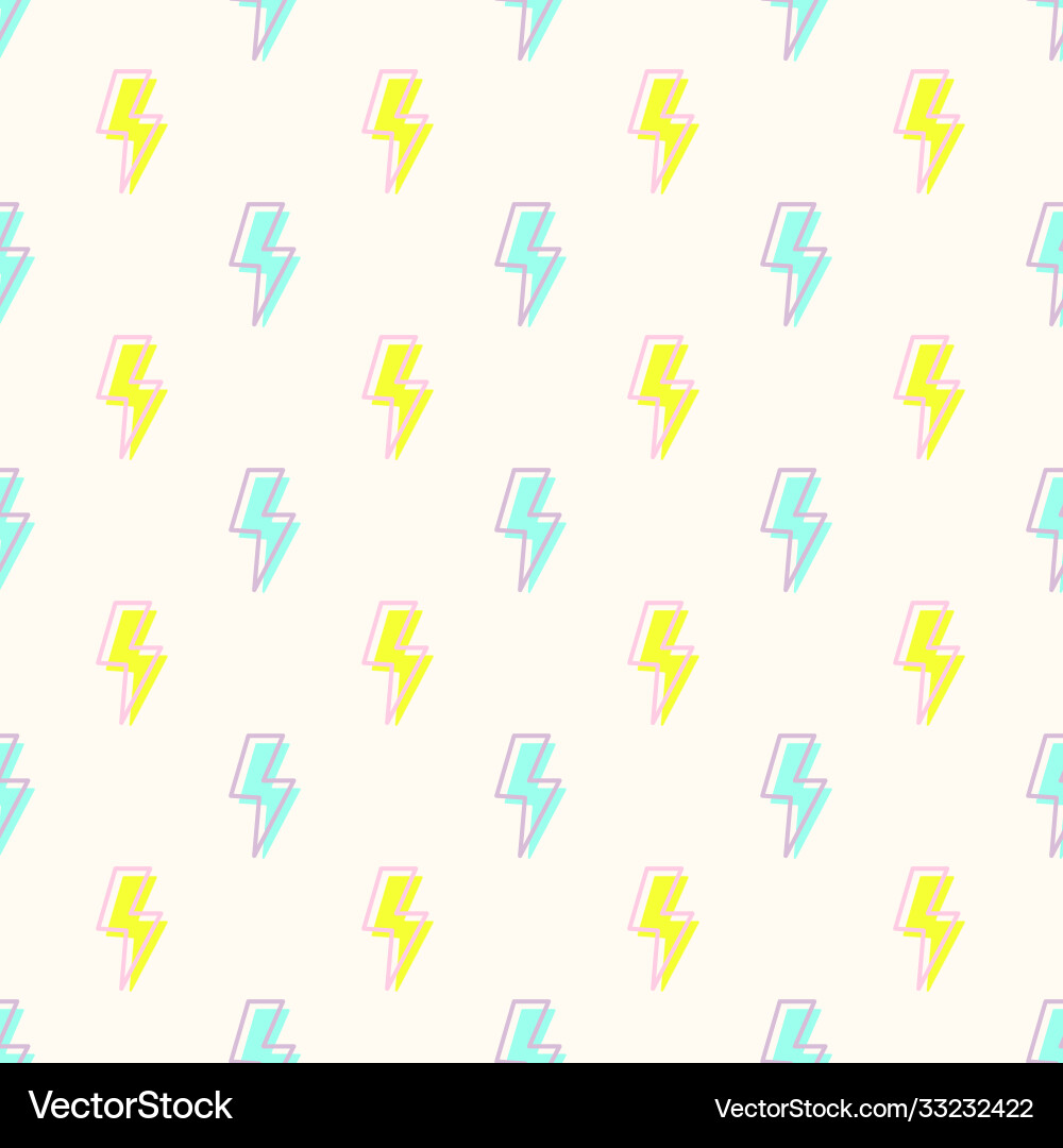 Repeat pattern with lighting vector image