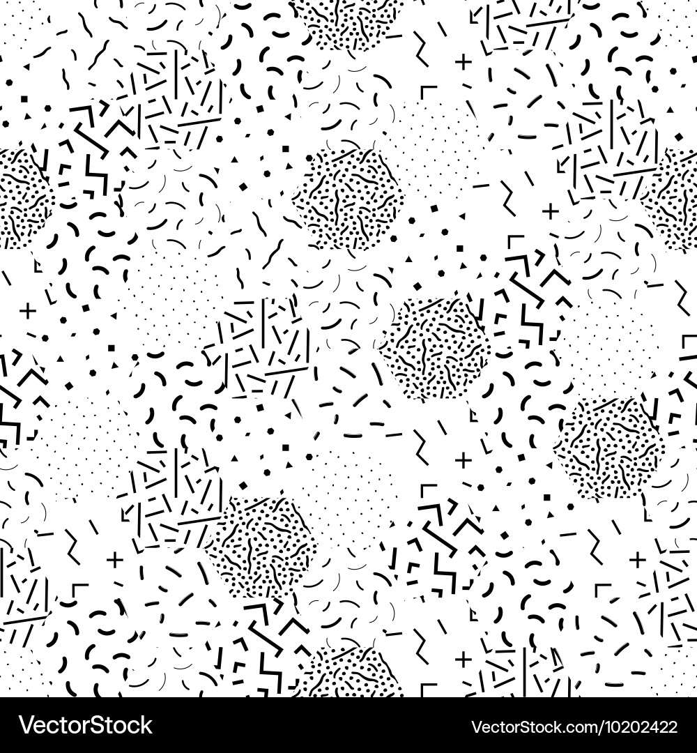 Retro Memphis Pattern vector image
