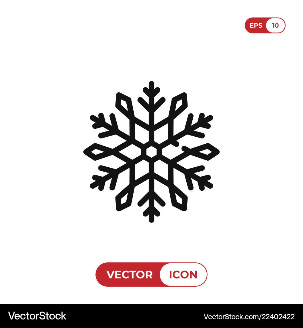 Snowflake icon Snowflake icon vector image