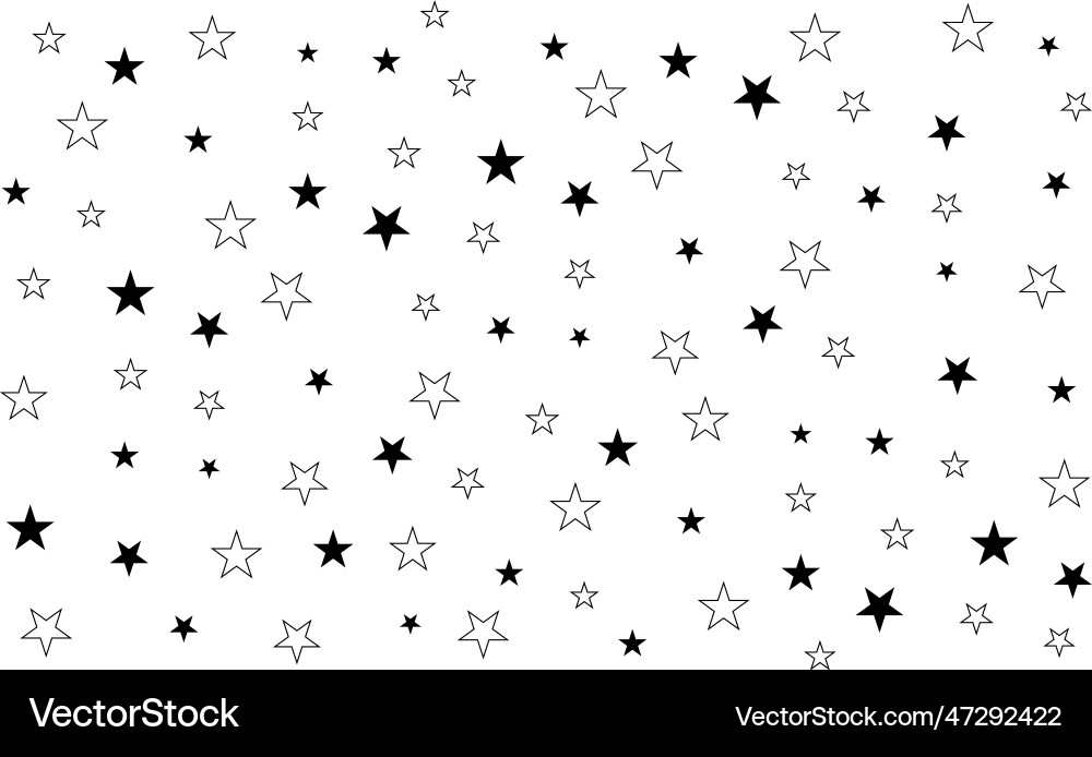 Starry background pattern with stars Starry background pattern with stars vector image