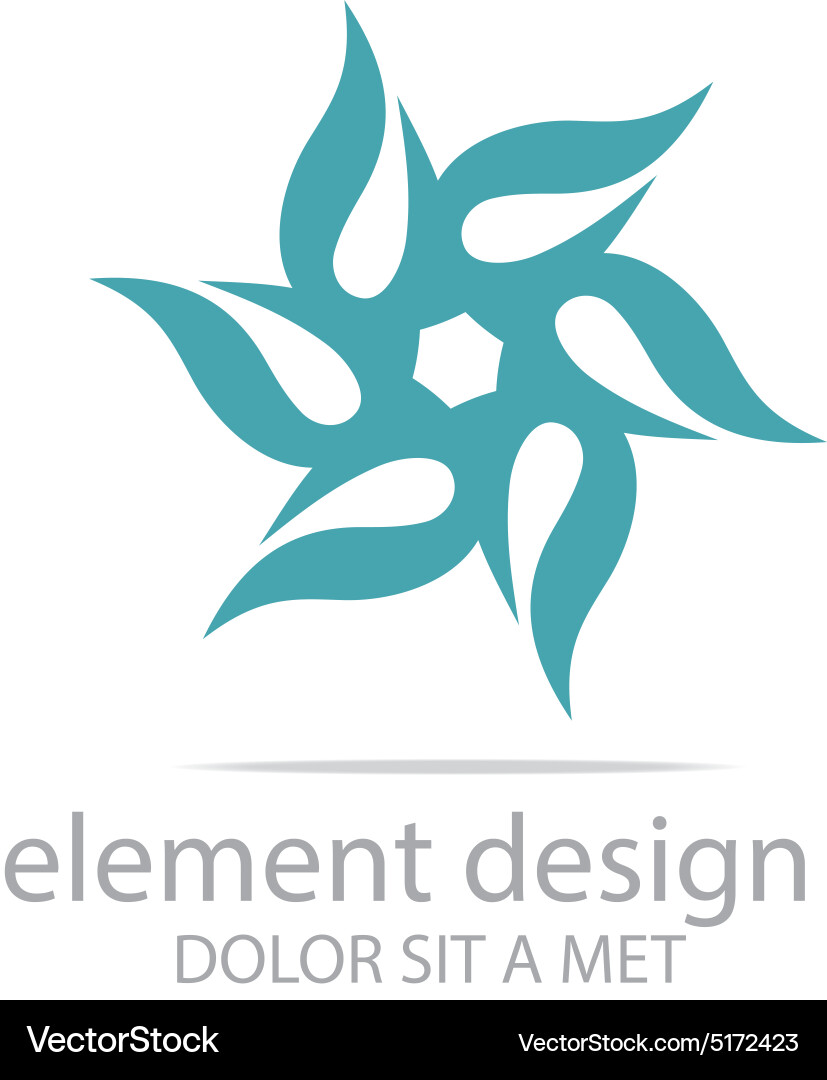 Abstract Element Icon - Spin & Loop vector image