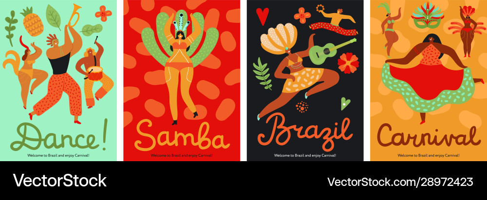 Brasilien Karneval samba latin trendy party Brasilien Karneval samba latin trendy party vektorbild
