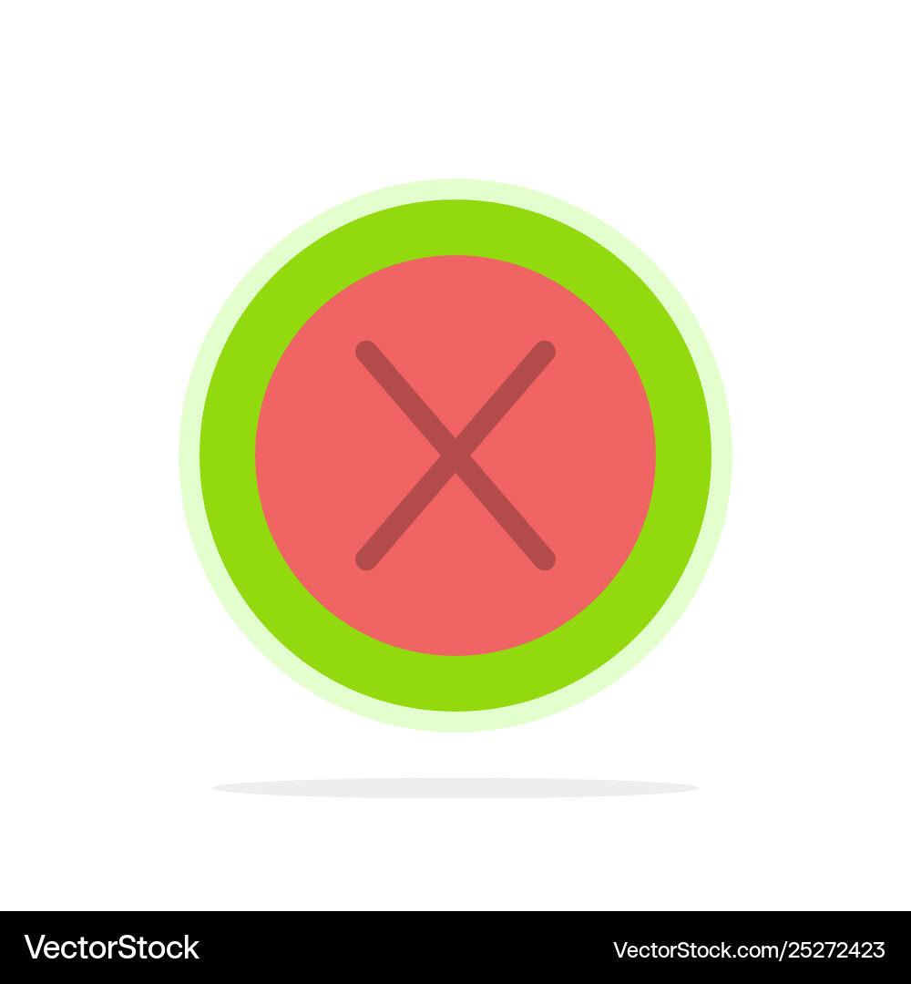 Close cross interface no user abstract circle Close cross interface no user abstract circle vector image