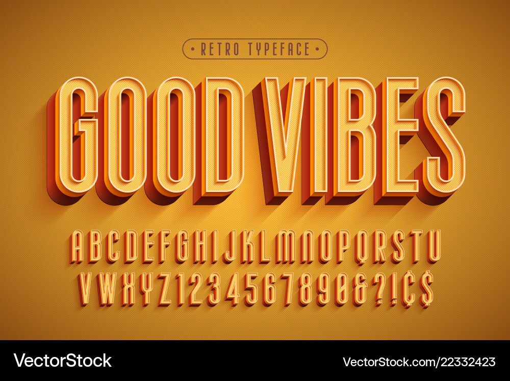 Condensed 3d display font design alphabet Condensed 3d display font design alphabet vector image