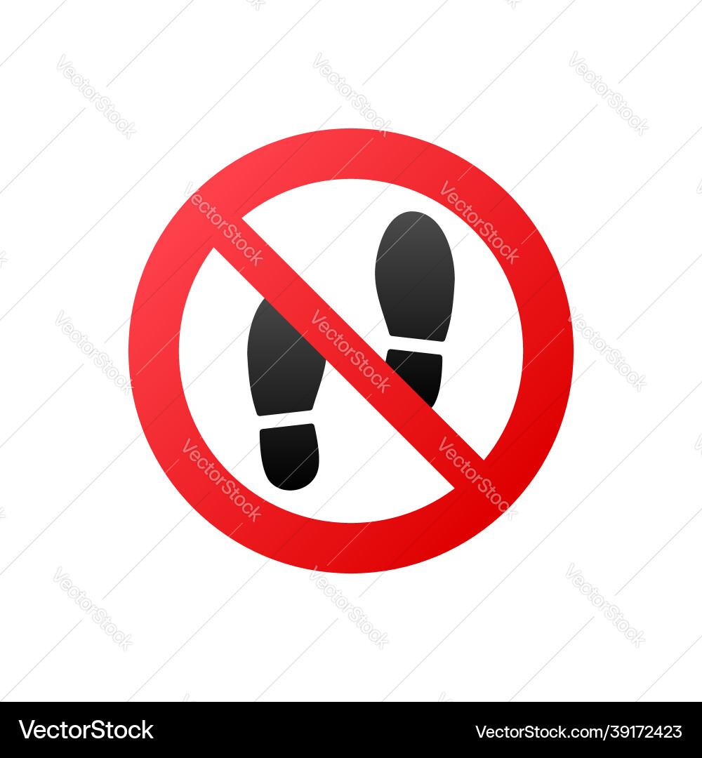 Flat no step for print design Flat no step for print design vector image