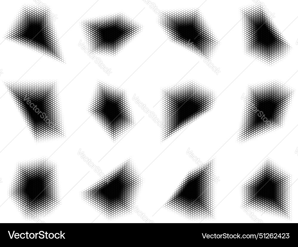 Halftone triangle pattern reprographic technique vector image