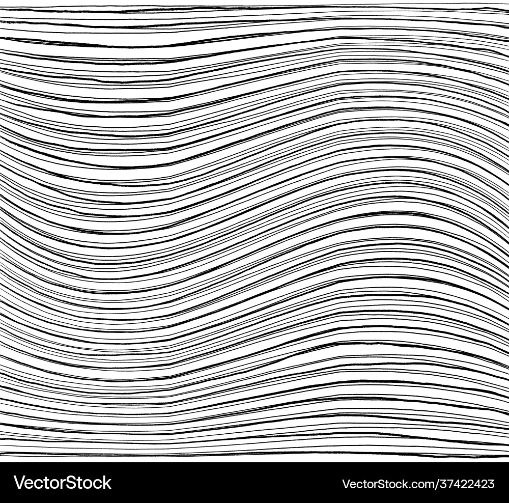 Hand drawn abstract pattern with lines Vector Image