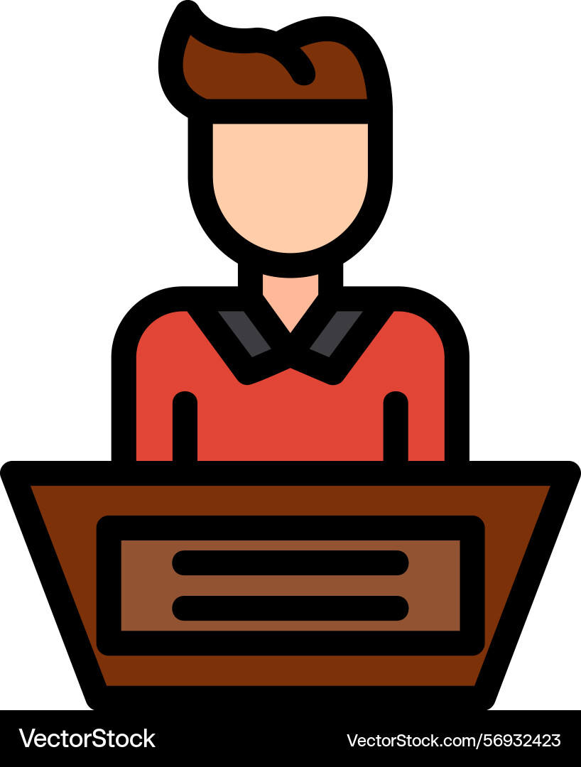 Help desk line filled style icon design vector image