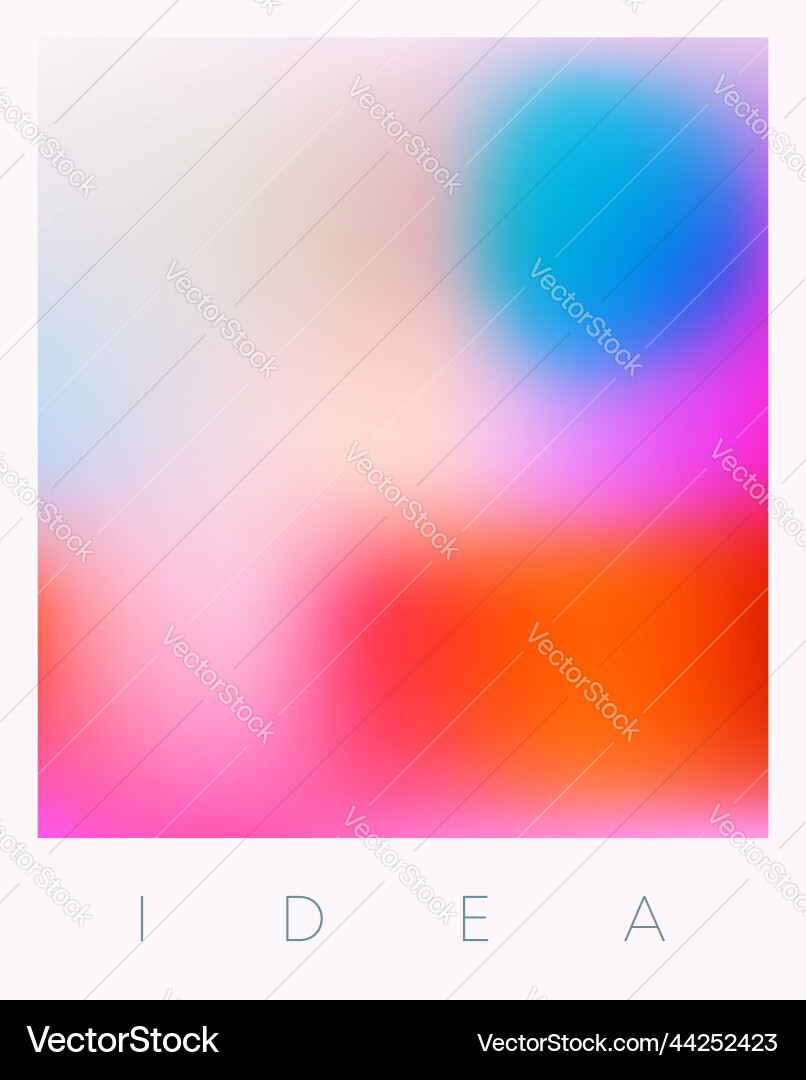 Idea - colorful gradient design vector image