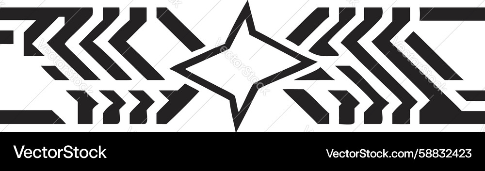 Intersecting Angular Chevron Pattern Vector Image