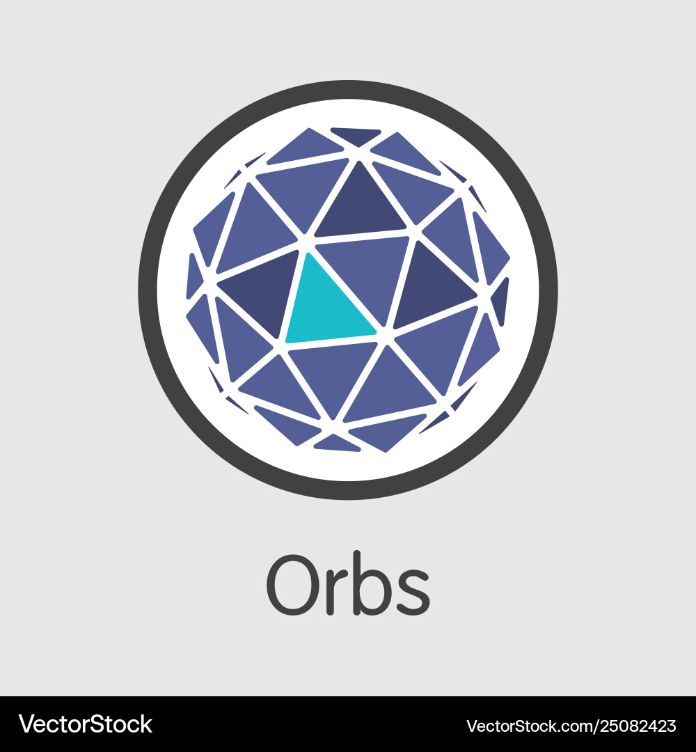 Orbs - the logo cryptocurrency or market – Royalty-Free Vector | VectorStock
