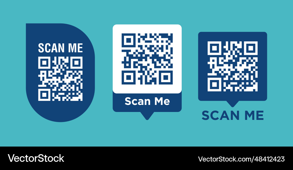 QR Code Scanning Symbol Vector Image