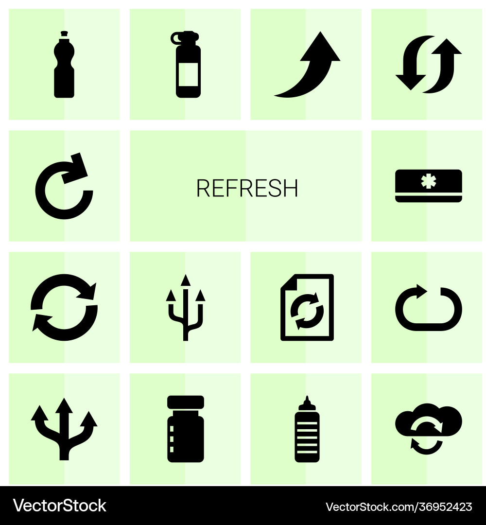 Refresh icons vector image