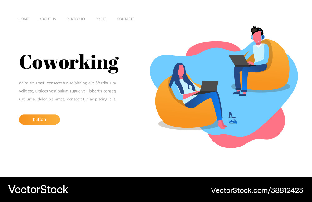 Web page design templates for workflow man Web page design templates for workflow man Vector Image