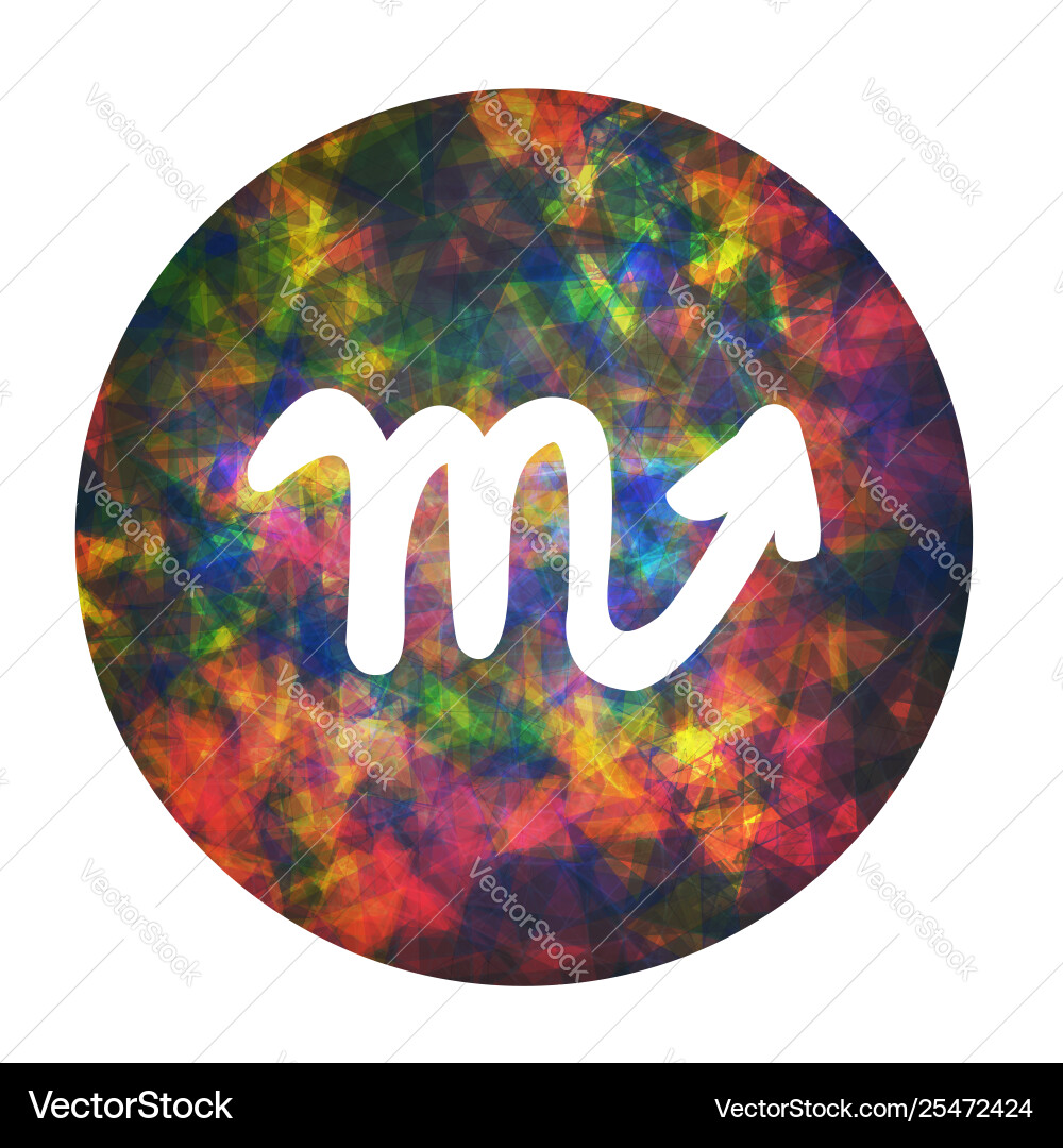 A zodiac sign scorpio A zodiac sign scorpio vector image