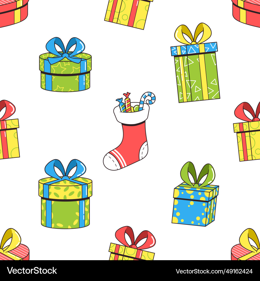 Charming retro-style seamless pattern featuring Charming retro-style seamless pattern featuring vector image