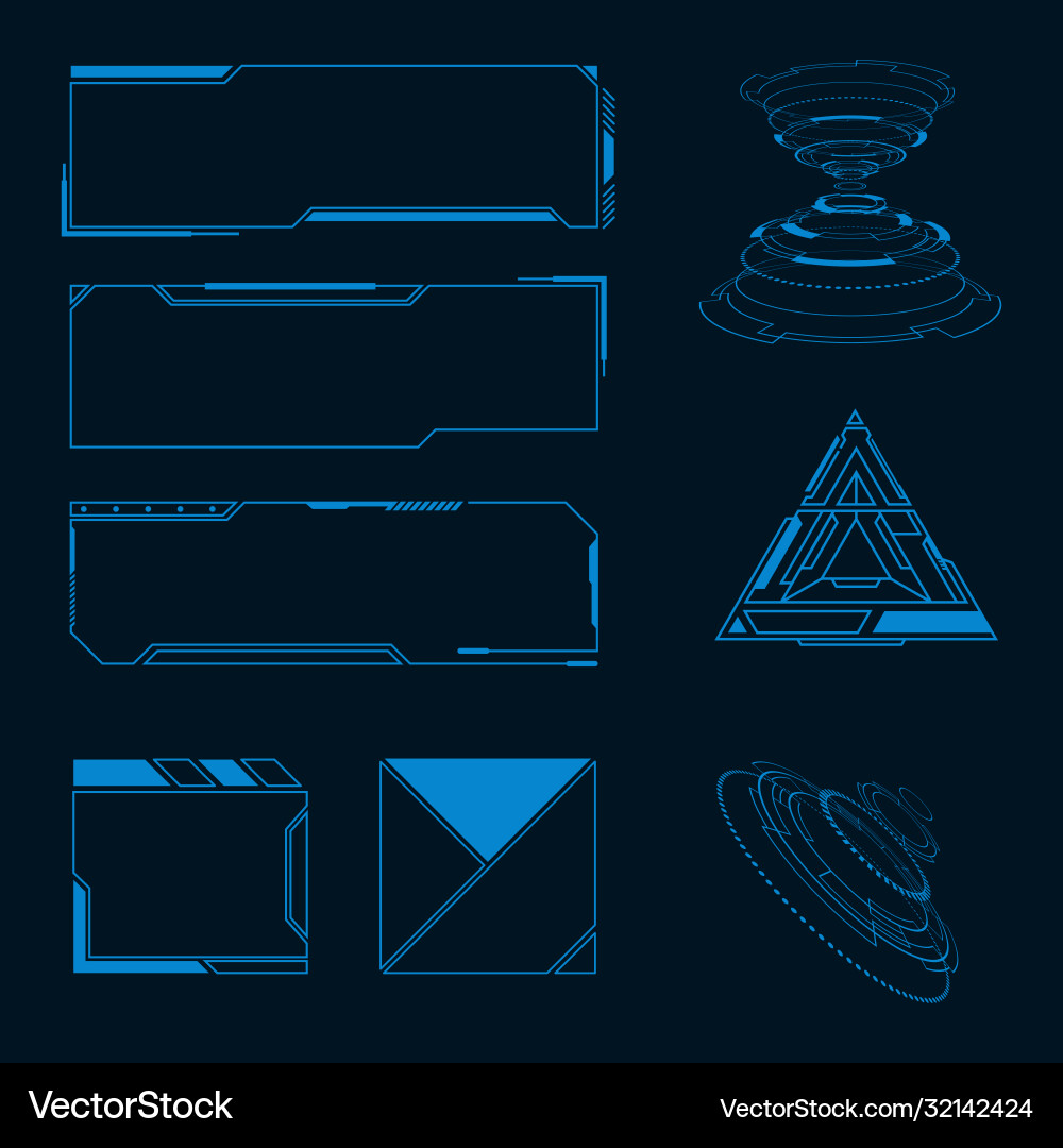 Futuristic user interface Futuristic user interface vector image
