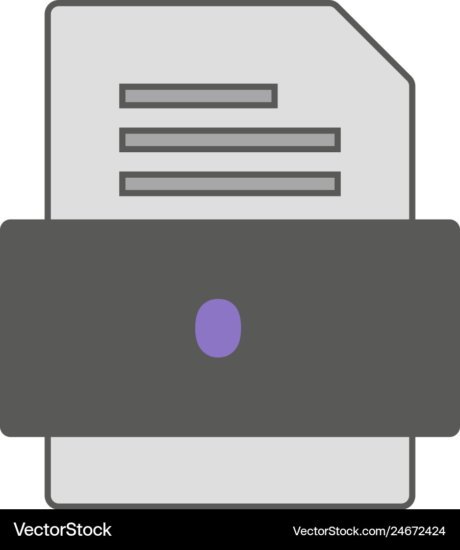 Log file document icon vector image