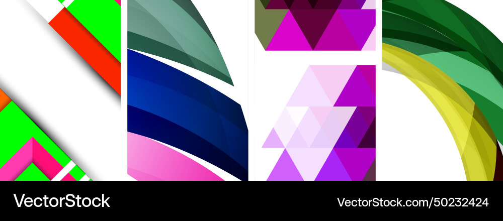 Minimal geometric abstract background with circles Vector Image