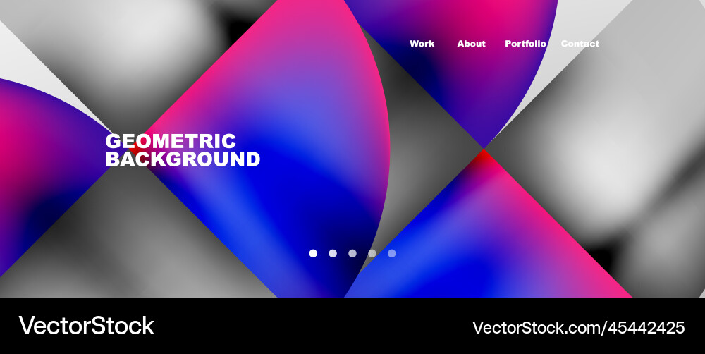 Abstract Circles and Round Elements Background vector image
